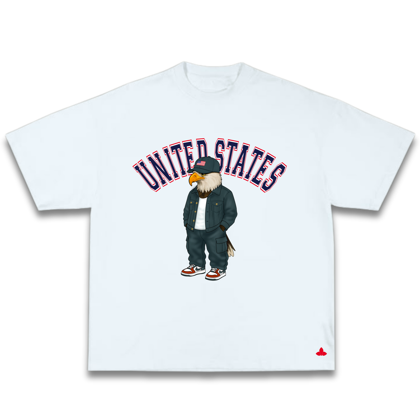 USA Graphic T-Shirt – Oversized Streetwear Bald Eagle | 4th of July Shirt Unisex